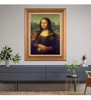 Altın Varaklı  Çerçeveli Paspartulu Tablo nd893 (Gold)