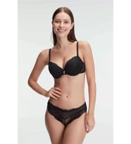 Mulvxbrf Brf02 Balenli Destekli Dolgulu Taşlı Dantelli Sütyen Ve Slip Takım (Mulvix)
