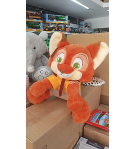 Oyuncak Peluş Sevimli Kıyafetli Tilki Uyku Arkadaşı 45 cm