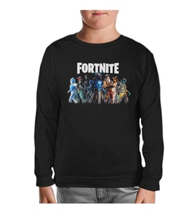 Fortnite - From Darkness Siyah Çocuk Sweatshirt