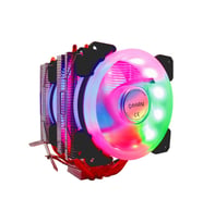 Frisby Fcl-f1324c Çift Fanlı 4x Bakır Borulu Kule Tipi Rainbow Işlemci Fanı Amd / Intel Uyumlu