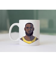 LeBron James Karikatür Baskılı Kupa Bardak