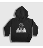 Presmono Unisex Çocuk Siyah Pray Tupac Shakur Kapüşonlu Sweatshirt 46353tt