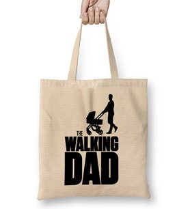 Fathers Day Best Dad Ever Pointing Fingers Bez Çanta Uzun Saplı