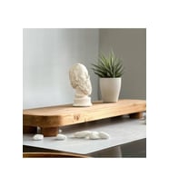 Natural Ahşap Ayaklı Sunumluk