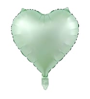 Retro Su Yeşili Kalp Folyo Balon 1 Adet