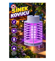 UV Işıklı Şarjlı Sivrisinek Öldürücü Lamba Sessiz Çalışan Masaüstü ve Asılabilir Tasarım