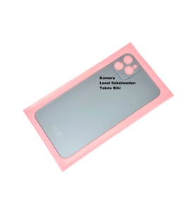 Tkgz İPhone 11 PRO MAX Arka Pil Batarya Kapağı (CAM) Mavi