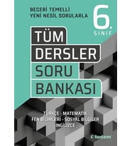6. sınıf Tüm Dersler Beceri Temelli Soru Bankası Tudem Yayınları