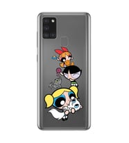 Samsung Galaxy A21S Uyumlu Girls Tasarımlı Şeffaf Telefon Kılıfı