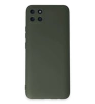 Realme C11 Kılıf Nano içi Kadife Silikon - Koyu Yeşil