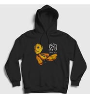 Presmono Unisex Siyah Issues Korn Kapüşonlu Sweatshirt 92112tt