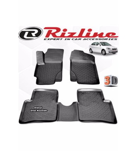 Hyundai Accent Era 3d Paspas Havuzlu 2006 - 2011 Arası Siyah 4 Parça Set