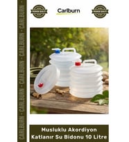 #SuBidonu Kamp Karavan Piknik Dağcılık Araç Bagajı Musluklu Akordiyon Katlanır Su Bidonu 10 Litre