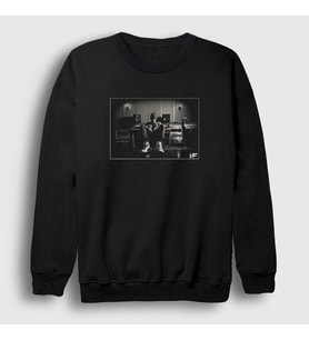 Presmono Unisex Siyah Studio Rapper NF Sweatshirt 305218tt