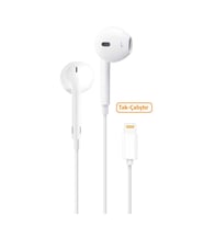 iPhone 11 / 12 / 13 / 14 Uyumlu Mikrofonlu Kulaklık (Beyaz)