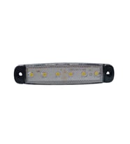 Siyah Kenarlı Beyaz Parmak Led Dorse Lamba 6 Ledli 24V