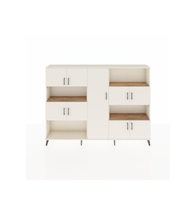 Arges Dolap 10 Raflı 9 Kapaklı 220x30x163 Aytaşı-Aytaşı/Çam