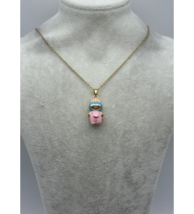 Çelik Gold Pembe Labu Kolye - 25-ctr374
