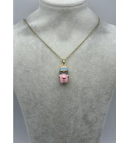 Çelik Gold Pembe Labu Kolye - 25-ctr374