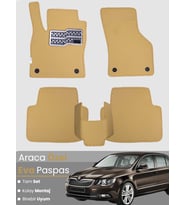 SKODA SUPERB (2008-2015) Uyumlu EVA Paspas Tam Set–Oto Paspas,Araca Özel,Kolay Montaj