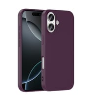 iPhone 17 Kılıf Lansman Tasarım İç Yüzeyi Kadife Silikon (Koyu Mor)