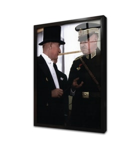 Atatürk ve Mareşal Fevzi Çakmak Çerçeveli Cam Tablo