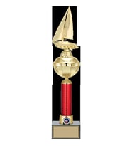 ODAK KUPA - Figürlü Kupalar - Yelken Figürlü Kupalar FG-053 A - 48 cm