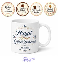 Özel Tasarım Baskılı Kupa Bardak Kişiye Özel Hediye Porselen Mug