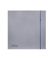 Silent 100 Chz Silver Design Soler Palau Banyo Aspiratör Havalandırma Fanı Nem Sensör Zaman Ayar Debi 85 m3 Dekoratif Banyolar Tasarruflu Estetik AGMair Agm Havalandırma