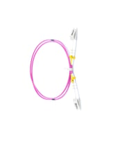 FİBER PATCH CORD LC-LC MM DUPLEX 50/125 OM4 1 MT (Bordo)