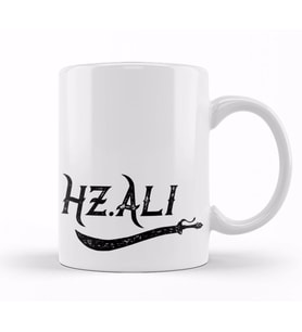 Hz Ali Alevi  Zülfikar  Kupa Bardak Porselen