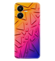 Vivo Y22S Kılıf Silikon Desen Özel Seri Üçgenler 1635