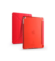 Apple iPad 9.7 2017 2018 5.6.Nesil Kalemlikli Katlanabilir Kılıf (Kırmızı)