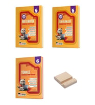 Kafa Dengi 6. Sınıf Matematik Fen ve Türkçe Etkinlikli Ders Föyleri 3lü Set + Telefon Standı