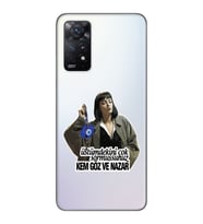 Xiaomi Redmi Note 11 PRO Uyumlu Kem Göz ve Nazar Tasarımlı Şeffaf Telefon Kılıfı