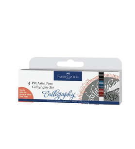 Faber Castell Pitt Kaligrafi Kalem Seti 4'lü 167504 