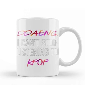 Bts Ddaeng I Can't Stop Listening To Kpop Army 01 Kupa Bardak Porselen