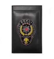 BEKÇİ Kalemlikli Not Defteri Cüzdan (Metal Rozet)