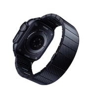 Apple Watch 44mm Uyumlu Kordon Karbon Fiber 600D Zore KRD-90 Kayış
