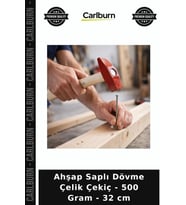 Özel Üretim El Aleti Tamirat Marangoz Çekici Ahşap Saplı Dövme Çelik Çekiç - 500 Gram - 32 cm
