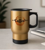 BK Gift Coffee Tasarımlı Kulplu Çelik Bardak Termos Mug 450ml-2, Sevgiliye Hediye, Arkadaşa Hediye, Eşe Hediye