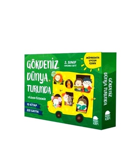 Gökdeniz Dünya Turunda1.Set - 2.Sınıflara 10 Kitap Vildan Özdemir Mavi Kirpi