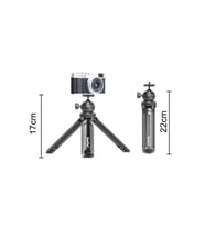 22cm Mini Taşınabilir Selfie Çubuğu, Alüminyum Tripod, Telefon ve Kamera Uyumlu