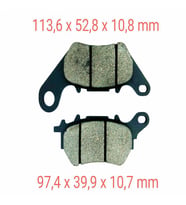 YAMAHA ARKA FREN DİSK BALATASI FA662 UYUMLU YZF R25 - MT-25