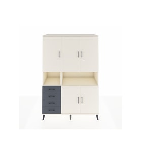 Hyperion Dolap 7 Raflı 4 Çekmeceli 5 Kapaklı 132x44x195 Aytaşı-Aytaşı/Antrasit