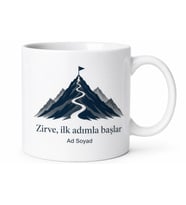 Dağcılık Kulübü Üyelerine Zirveye Adım Adım Tırmanış Kupası Hediye Bardak