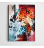 Leopar Renkler Kanvas Tablo