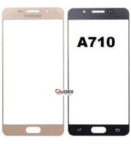 Samsung A7 2016 A710 Dokunmatik Okalı Ön Cam Lens Orjinal Kalite (Altın)