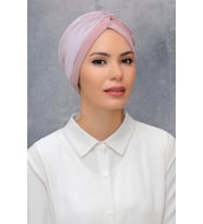 Gül Kurusu Pratik Hazır Geçmeli Tesettür Bone Fukuro Sandy Kumaş Büzgülü 1831_18